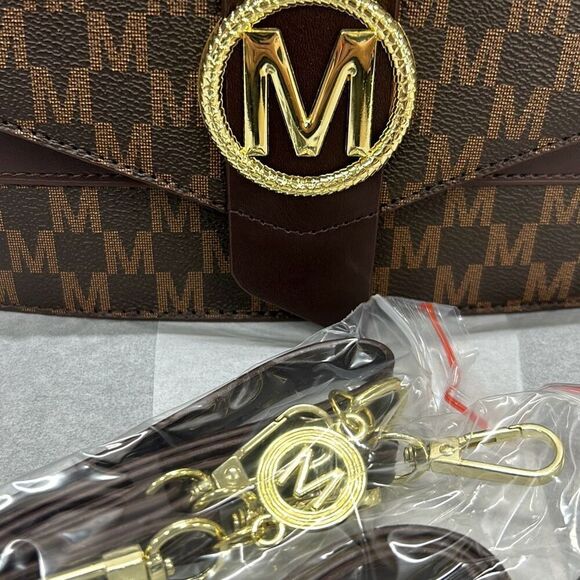 Retro Graphic Crossbody Women's Shoulder Square Handbag Purse - Picture 2 of 8